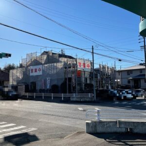 可児市(住居、カフェ店舗)外装工事着工